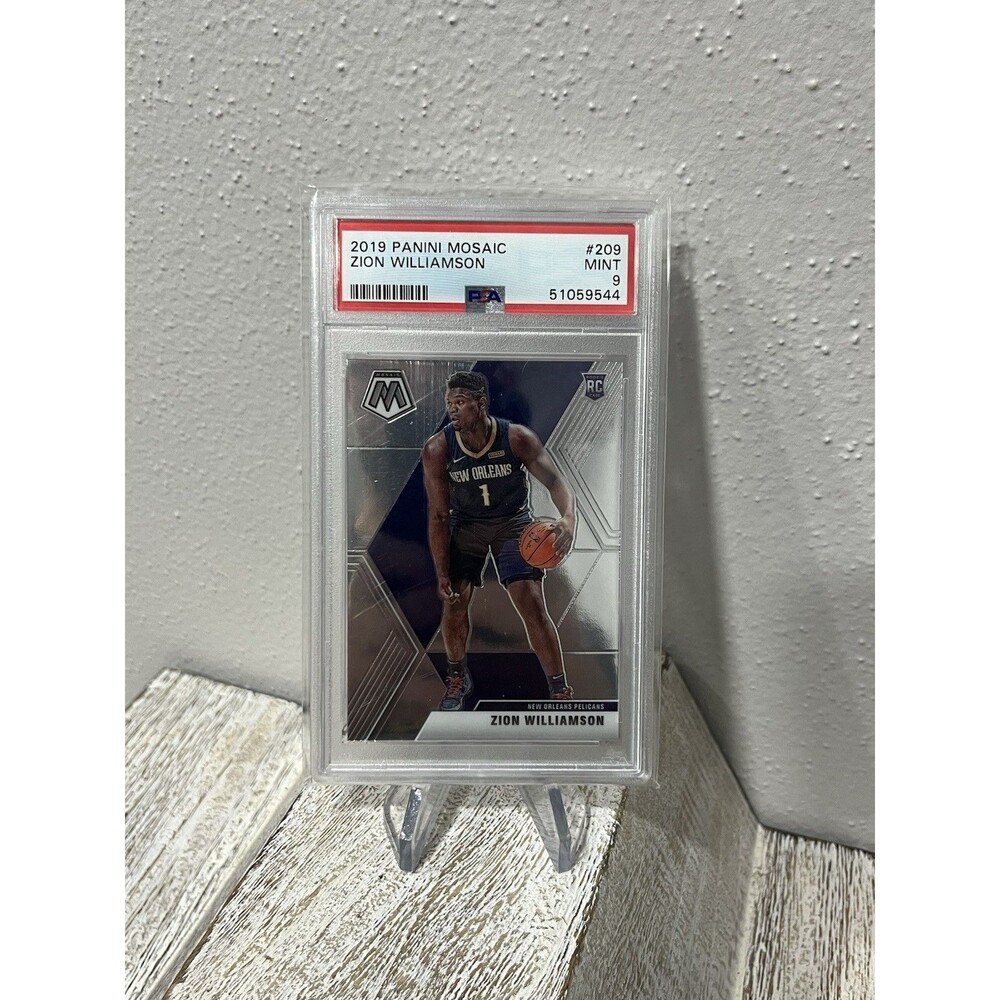 Zion Williamson 2019 Panini Mosaic #209 Rookie RC PSA 9 MINT Pelicans New Orlean